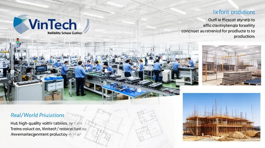 Modern factory interior of VinTech showing workers in a production line with a focus on quality and efficiency.